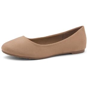 Herstyle Womens Ever Memory Ballet Flats Dressy Flat Shoes Almond Toe Ballerina for Daily Work Office
