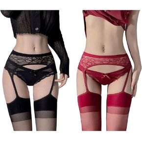 iyirenSelBenYW Women Suspender Pantyhose Lace Garter Thigh High Stockings Sexy Fishnet Tights For Leg Contouring in Saudi Arabia