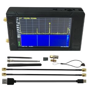 Upgraded TinySA Ultra Spectrum Analyzer 100kHz~5.3GHz 4.0 Inch Handheld Tiny Portable Frequency Analyzer Bulit-in Battery