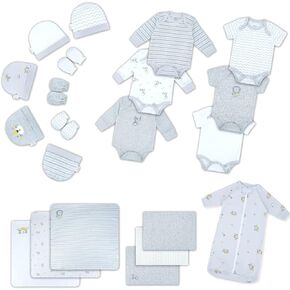 DOKMA Layette Gift Set for Baby Boys, Baby Essential 21 Piece Layette Set for Newborns and Infants, 0-3 Months - 7,87x7,87x5,11 Inches