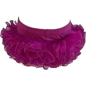 Jenniferwu organza Ruffled jersey Baby Diaper Bloomer Covers for 0-4T