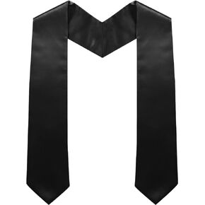 Angelhood Unisex Adult Plain Graduation Stole Sash for Academic Commencements 60" Long