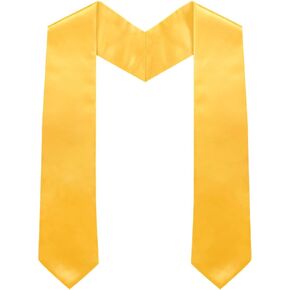 Angelhood Unisex Adult Plain Graduation Stole Sash for Academic Commencements 60" Long