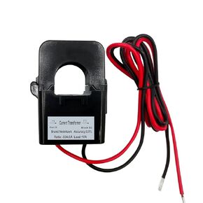 AC Current Sensor Transformer, Core Current Transformer Coil Sensor for 50A Amp Energy Meter