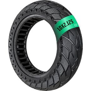 Solid Tire 10x2.125 Compatible with Pure Air Electric Scooter, Gotrax G4 / GMAX Ultra, Turboant M10, and Other Models - Puncture Resistant Tire 10 x 2.125 Inches