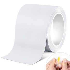 Clear Repair Tape 2.75inch*9.8FT Waterproof High Elasticity TPU Repair Patch for Bathroom tub, Tent, Raincoat, Umbrella,Pool,Air Mattress, Bounce House, Swimming Ring, Sleeping Bag, Gap hole repair