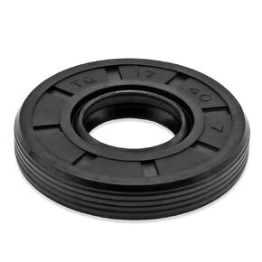 BokWin 35x52x8mm Rubber Double Lip Oil Seal Spring Loaded TC Oil Shaft Seal(Black,1 Pcs)