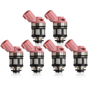 Yunnergo 6pcs Fuel Nozzle Compatible with Frontier Pathfinder Xterra 3.3L 1 1996-2004 166001800 166001801