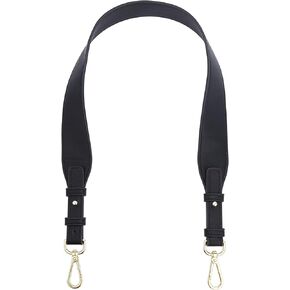 WADORN Wide Purse Shoulder Strap Replacement, 31.5 Inch PU Leather Handbag Strap Clutch Bag Handles Shoulder Bag Strap with Alloy Buckles for Wallet Satchel DIY Bag Tote Bag Making, Brown