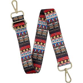 Model Worker Canvas Purse Strap 1.5" Wide Adjustable Canvas Crossbody Strap Guitar Strap with Gold Metal Buckle