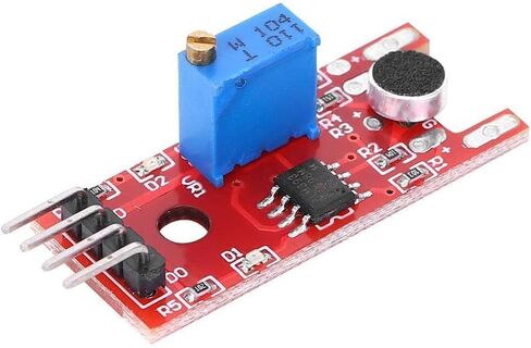 5Pcs Sound Sensor Module, 3 to 5V Microphone Sound Sensor Microphone Sensor Module Ultra Small Professional Microphone Amplifier IC KY-038 for Assembly with Indicator Lights in Saudi Arabia