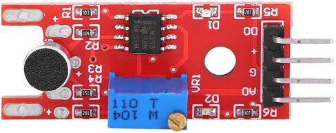 5Pcs Sound Sensor Module, 3 to 5V Microphone Sound Sensor Microphone Sensor Module Ultra Small Professional Microphone Amplifier IC KY-038 for Assembly with Indicator Lights in Saudi Arabia