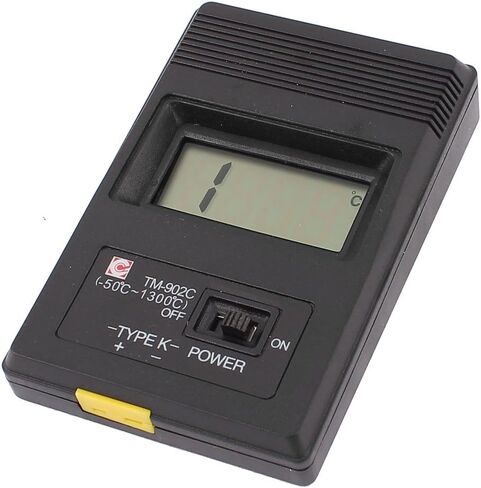 ميزان الحرارة الرقمي بشاشة LCD من النوع K TM-902C مع سلك مزدوج حراري in Kuwait