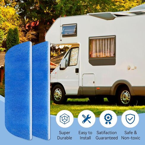فلتر هواء luxlead RV مقاس 4 بوصات × 16 بوصة - 4 عبوات بديلة لمرشحات التيار المتردد لآلة كولمان المحددة، وفتحة مكيف الهواء، وMERV 6 ونظام تدفق الهواء لمنزل متنقل in Saudi Arabia