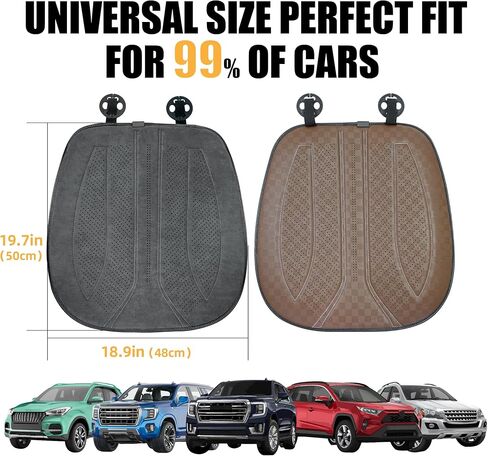 غطاء مقعد السيارة Lofty Aim: غطاء مقعد السيارة الأمامي الفاخر، واقي مقعد السيارة الداخلي للسائق، وسادة مقعد عالمية تناسب تمامًا 95% من السيارات والشاحنات والمركبات وسيارات الدفع الرباعي والشاحنات - رمادي قطعة واحدة in Kuwait