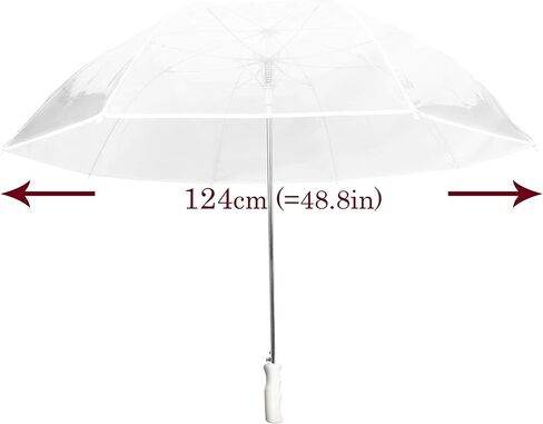 SMATI Stick Extra Large Clear Umbrella - border - wedding - resistant to wind in Kuwait