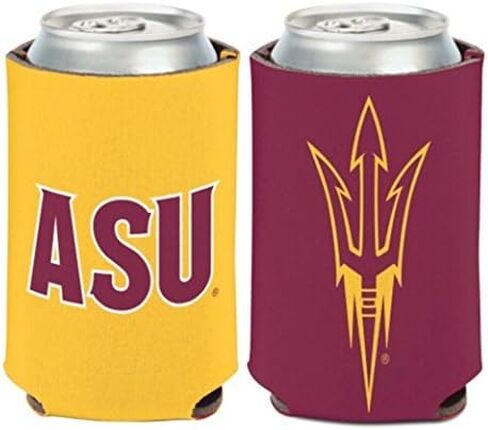 WinCraft NCAA Arizona State University ASU Sun Devils 1 Pack 12 oz. 2-Sided Can Cooler in Saudi Arabia
