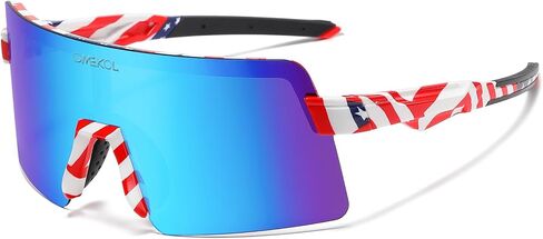 OMEKOL Two Sizes For Adults and Youth Polarized Sunglasses Men Women Outdoor Sport Baseball Glasses UV400 Cycling Eyewear (AP9) in Saudi Arabia