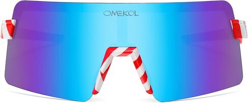 OMEKOL Two Sizes For Adults and Youth Polarized Sunglasses Men Women Outdoor Sport Baseball Glasses UV400 Cycling Eyewear (AP9) in Saudi Arabia