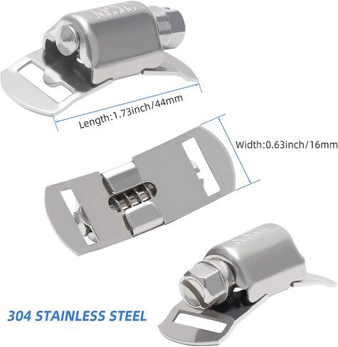 Hose clamp, DIY 9.85FT perforated metal band + 6 several fasteners, 304 stainless steel hose clamp band, large adjustable worm gear band hose clamp screw clamps in Saudi Arabia