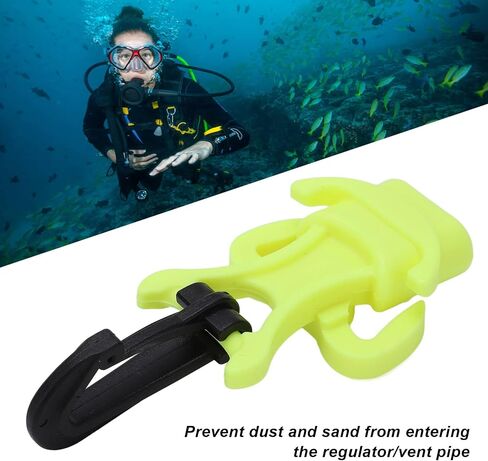OUKENS Scuba Diving Octopus Holder, Scuba Dive Mouthpiece Holder Plastic Diving Regulator with Clip 2 Colors in Saudi Arabia