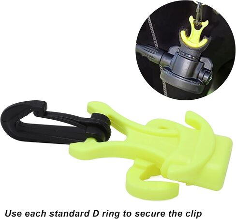 OUKENS Scuba Diving Octopus Holder, Scuba Dive Mouthpiece Holder Plastic Diving Regulator with Clip 2 Colors in Saudi Arabia
