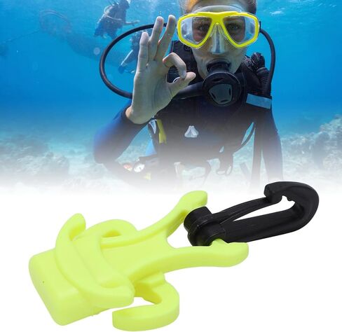 OUKENS Scuba Diving Octopus Holder, Scuba Dive Mouthpiece Holder Plastic Diving Regulator with Clip 2 Colors in Saudi Arabia