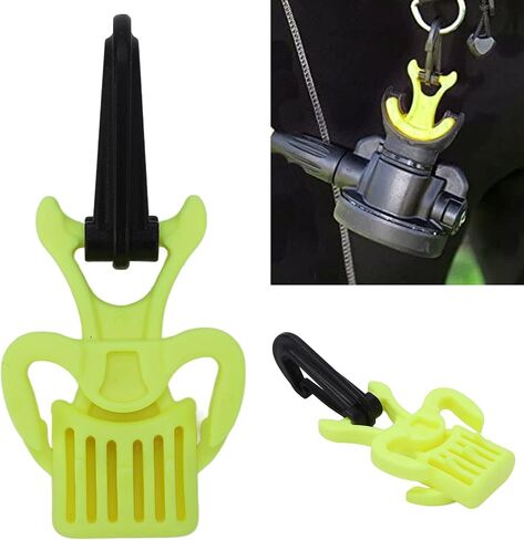 OUKENS Scuba Diving Octopus Holder, Scuba Dive Mouthpiece Holder Plastic Diving Regulator with Clip 2 Colors in Saudi Arabia