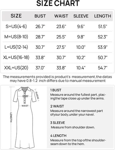 MEROKEETY Women's V Neck Ribbed Knit Maxi Dress Button Short Sleeve Slim Fit Bodycon Sweater Dress in Saudi Arabia