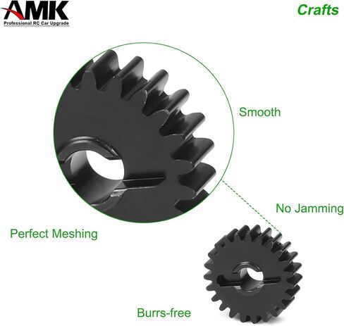 AMK Steel 14T-21T Capra Portal Gears, 27% UTB10 Overdrive Metal Gear for 1/10 RC Crawler F9 Axial Capra Upgrades (14T-21T) in Saudi Arabia