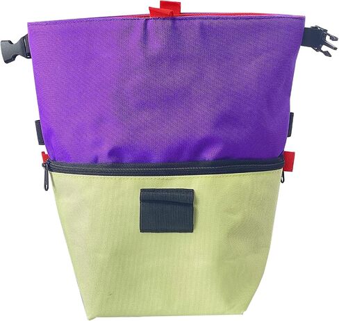 SESH Chalk Bucket - Large Size Chalk Bag for Climbing & Bouldering with Magnetic Closure, 4 Brush Holders, & 2 Side Pockets with Mesh Organizer - Durable in Saudi Arabia