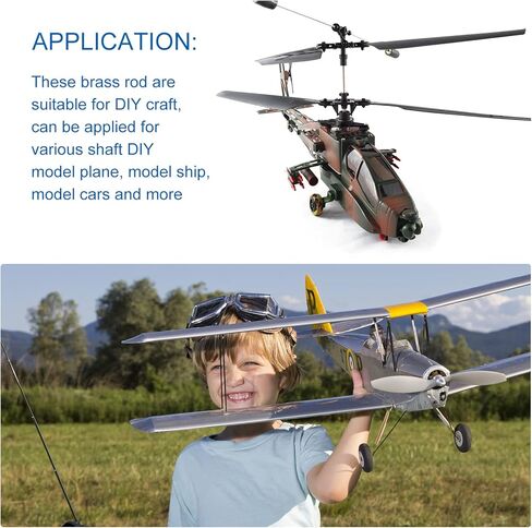 DMiotech 2Pack 5mm x 100mm، قضيب دائري نحاسي صلب، قضيب نحاسي مخرطة بار للحرف اليدوية in Kuwait