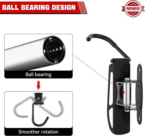 حامل دراجة دوار من Ultrawall مثبت على الحائط لتخزين الدراجة في الأماكن المغلقة، عبوتان in Kuwait