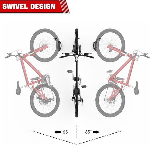 حامل دراجة دوار من Ultrawall مثبت على الحائط لتخزين الدراجة في الأماكن المغلقة، عبوتان in Kuwait