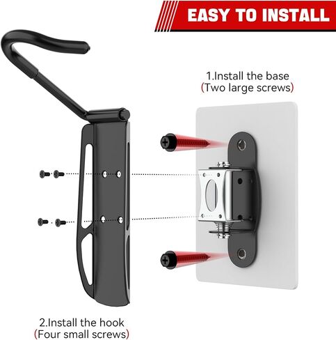 حامل دراجة دوار من Ultrawall مثبت على الحائط لتخزين الدراجة في الأماكن المغلقة، عبوتان in Kuwait