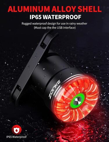 Smart Bike Tail Light with Automatic Brake Detection, USB Rechargeable, Ultra Bright LED Taillight for Night Riding and Bicycle Safety, Waterproof Back Taillights for Road Cycling in Saudi Arabia