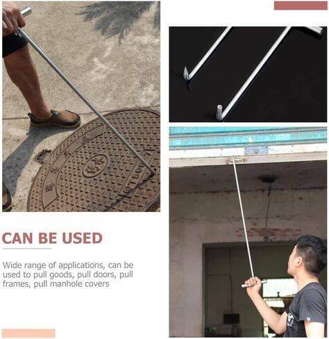 GANAZONO T-Hook مفيد هوك رفع أداة استنزاف غطاء السنانير عجلة دبوس مجتذب رفع السنانير الترامبولين الربيع فتحة رفع السنانير tuf-tite فتحة هوك جميع الفولاذ المقاوم للصدأ عداد المياه الأدوات in Kuwait