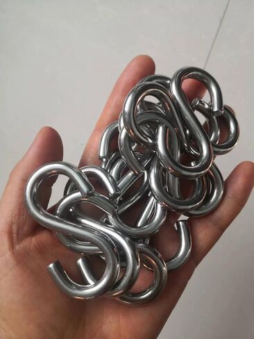 JY-MARINE S Hooks 316 Stainless Steel Marine Grade Heavy Duty S Shaped Hooks Metal Hooks for Hanging Hammock Stand Swing Plants Utility Hooks (3mmx30mm(12pieces)) in Saudi Arabia
