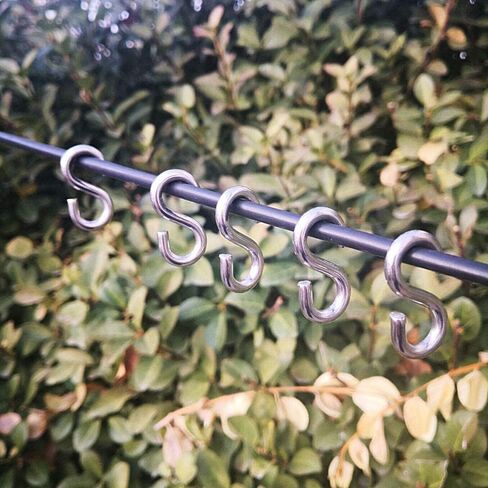 JY-MARINE S Hooks 316 Stainless Steel Marine Grade Heavy Duty S Shaped Hooks Metal Hooks for Hanging Hammock Stand Swing Plants Utility Hooks (3mmx30mm(12pieces)) in Saudi Arabia