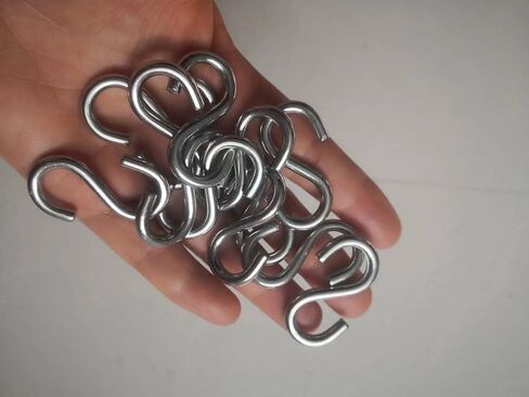 JY-MARINE S Hooks 316 Stainless Steel Marine Grade Heavy Duty S Shaped Hooks Metal Hooks for Hanging Hammock Stand Swing Plants Utility Hooks (3mmx30mm(12pieces)) in Saudi Arabia