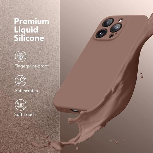 SuydanBox Magnetic for iPhone 13 Pro Max Case, Compatible with MagSafe, [Full Camera Protection][2 Screen Protectors] Silicone Shockproof Protective Phone Case for iPhone 13 Pro Max 6.7", Brown in Saudi Arabia
