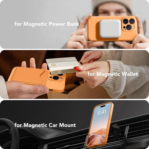 حافظة SuydanBox المغناطيسية لهاتف iPhone 13 Pro Max، متوافقة مع MagSafe، [حماية كاملة للكاميرا] [واقيان للشاشة] حافظة هاتف واقية من السيليكون مضادة للصدمات لهاتف iPhone 13 Pro Max 6.7 بوصة، بني in Kuwait