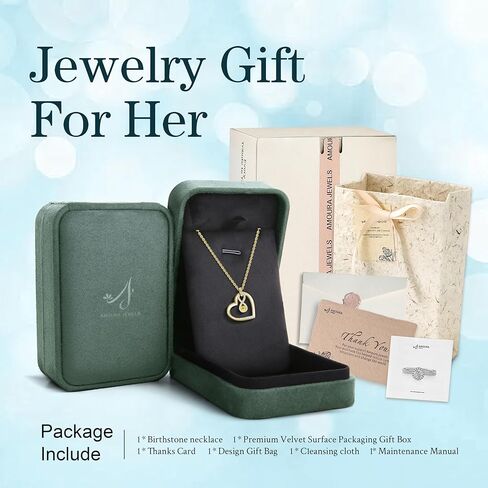 Amourajewels جوهرة القلائد للنساء 925 الفضة الاسترليني 18K الذهب الذكرى السنوية عيد ميلاد المرأة هدية عيد للزوجة صديقة أمي in Kuwait