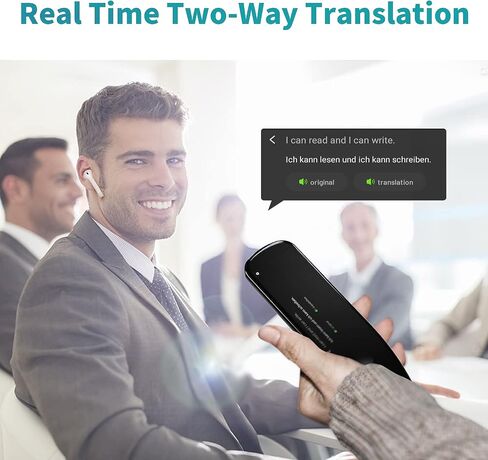 Adelagnes Reader Scanner Pen Dictionary Language Translator Device Real Time Support 112 Languages Voice Translator Text to Speech OCR/WiFi Translator Suitable for Meetings Travel Learning in Saudi Arabia