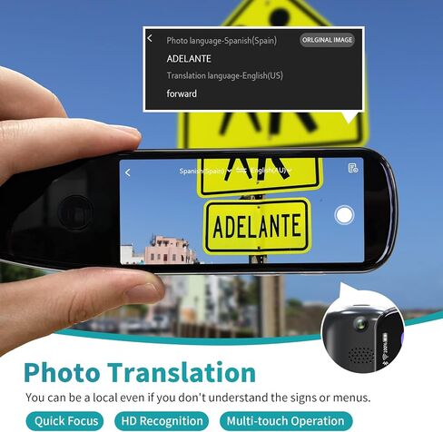 Adelagnes Reader Scanner Pen Dictionary Language Translator Device Real Time Support 112 Languages Voice Translator Text to Speech OCR/WiFi Translator Suitable for Meetings Travel Learning in Saudi Arabia