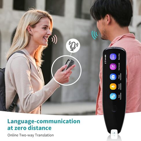 Adelagnes Reader Scanner Pen Dictionary Language Translator Device Real Time Support 112 Languages Voice Translator Text to Speech OCR/WiFi Translator Suitable for Meetings Travel Learning in Saudi Arabia