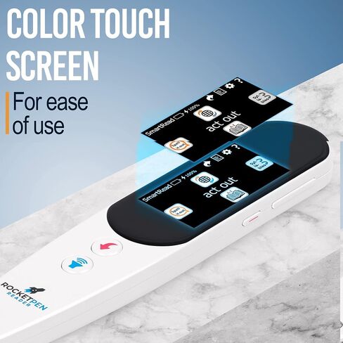 Rocket Pen Scanning Pen Reading Tutor- Extensive Learn to Read Features, Plus Reads Text Aloud. Scans Both Print and Onscreen. No PC Needed, Completely Self-Contained. in Saudi Arabia