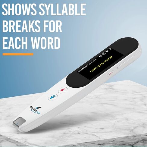 Rocket Pen Scanning Pen Reading Tutor- Extensive Learn to Read Features, Plus Reads Text Aloud. Scans Both Print and Onscreen. No PC Needed, Completely Self-Contained. in Saudi Arabia