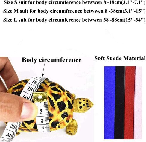 Turtle Harness and Leash with Wings Tortoise Leash Lizard Leash Tortoise Harness Strap Small Animal Adjustable Collar Leash Walking Lead Control Rope Pet Harness Leash (S (3.1'' - 7.1''),Black) in Saudi Arabia