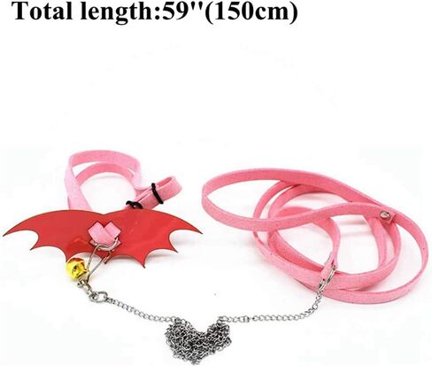 Turtle Harness and Leash with Wings Tortoise Leash Lizard Leash Tortoise Harness Strap Small Animal Adjustable Collar Leash Walking Lead Control Rope Pet Harness Leash (S (3.1'' - 7.1''),Black) in Saudi Arabia